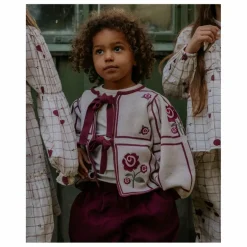 Enfant Fliink Pulls, Gilets|Pulls, Gilets*Cardigan Charlotte Fleurs Coton Bio |