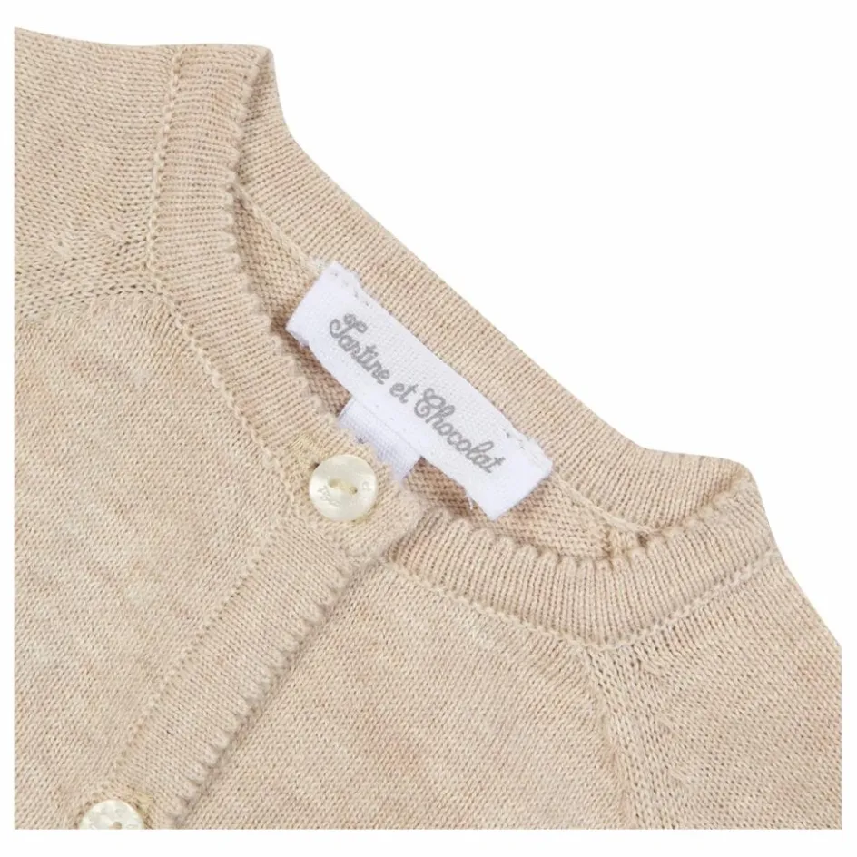 Clearance Tartine et Chocolat Cardigan Chiné | Beige