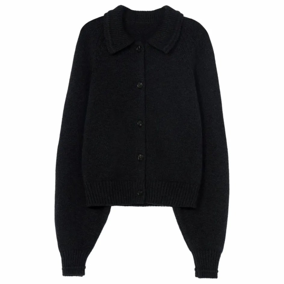 Cordera Cardigan Col Chemise Laine Mérinos Extra Fine ||Femme Pulls, Gilets