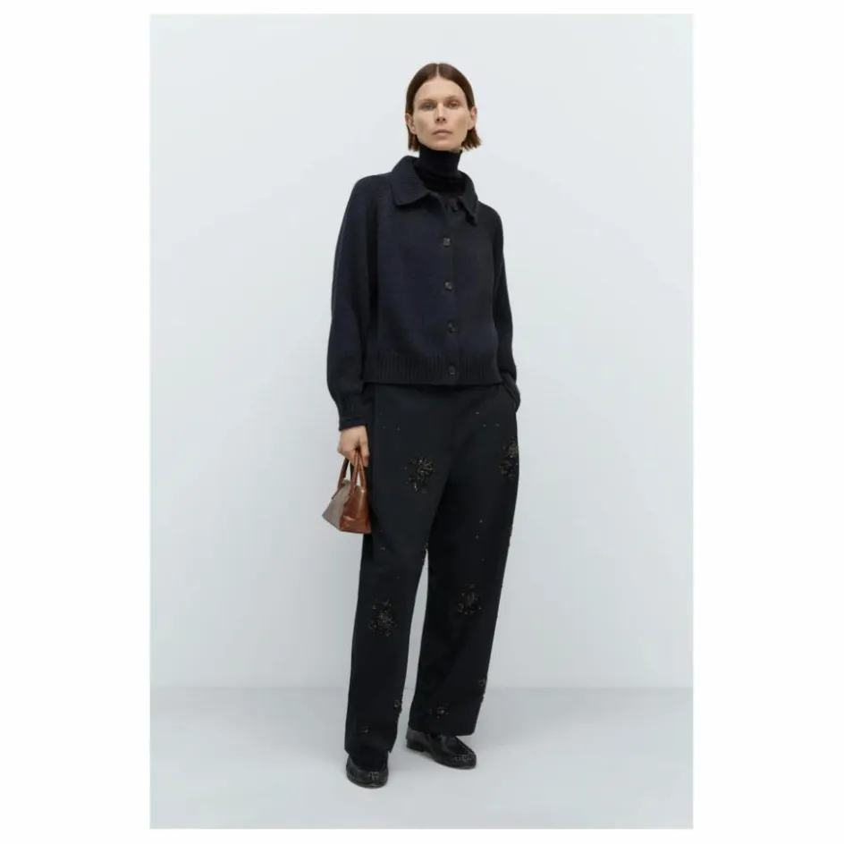 Cordera Cardigan Col Chemise Laine Mérinos Extra Fine ||Femme Pulls, Gilets