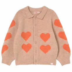 Hot Cardigan Col Cœurs | Enfant Pulls, Gilets