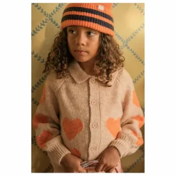 Hot Cardigan Col Cœurs | Enfant Pulls, Gilets