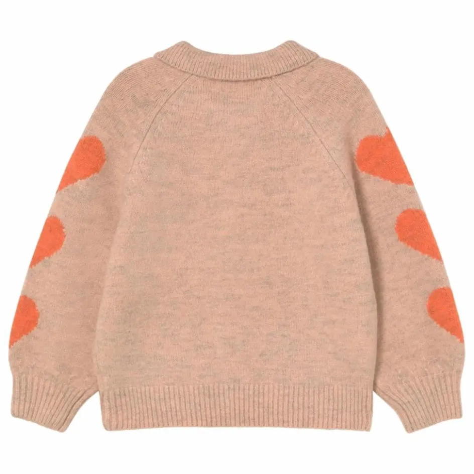 Hot Cardigan Col Cœurs | Enfant Pulls, Gilets