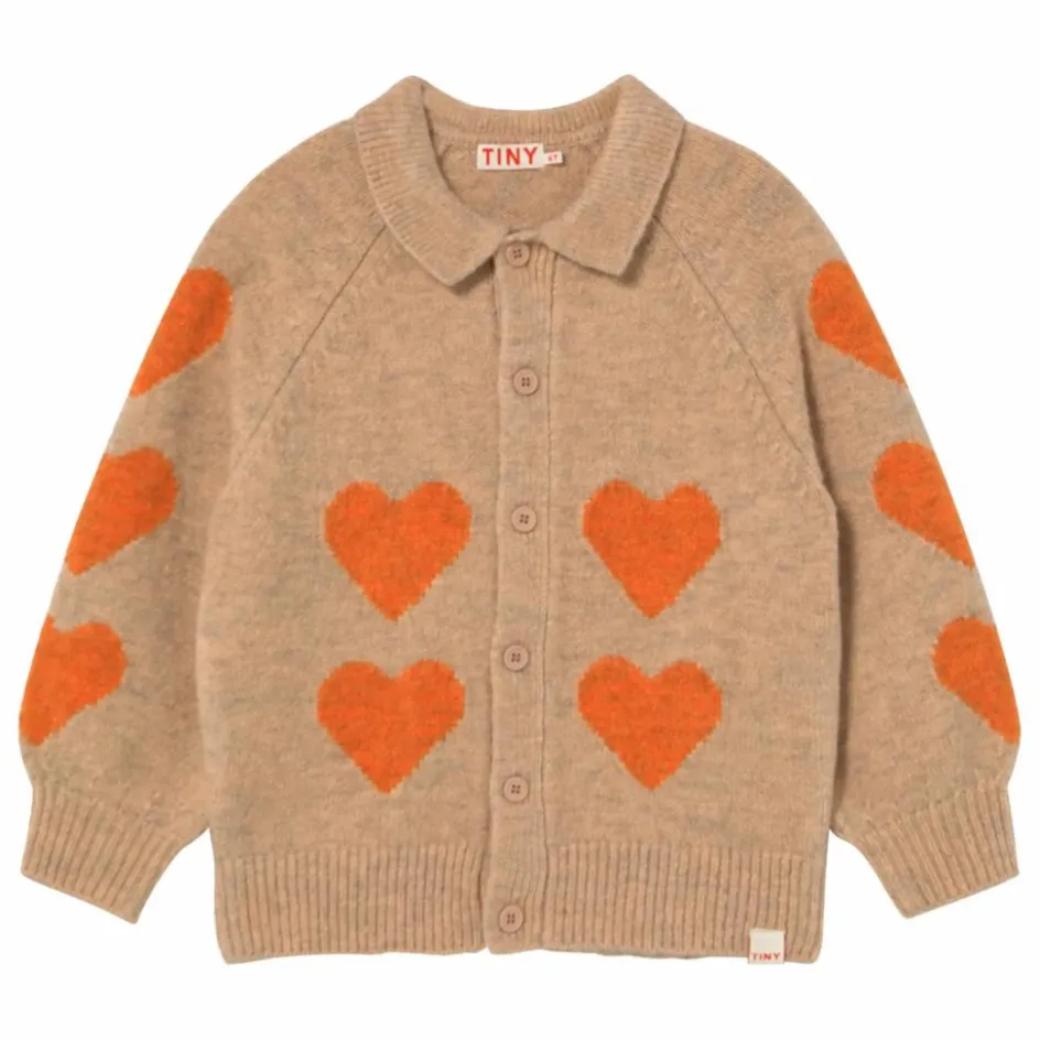 Hot Cardigan Col Cœurs | Enfant Pulls, Gilets