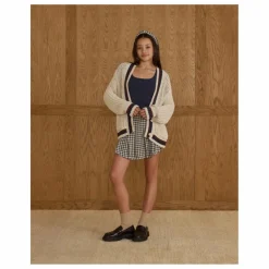 New Rylee + Cru Cardigan Collegiate | Ecru