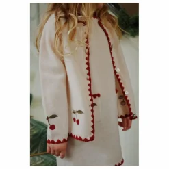 Enfant Konges Sløjd Pulls, Gilets|Pulls, Gilets*Cardigan Collette Cerises Laine |