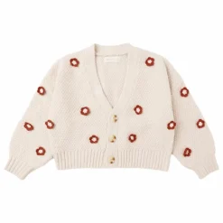 Best Rylee + Cru Cardigan Crop Ruby Daisy | Rose poudré