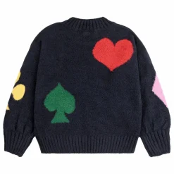 Outlet Bobo Choses Cardigan Cœur Laine | Bleu nuit