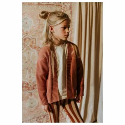 Enfant Yuki Pulls, Gilets*Cardigan Franges Coton Bio |