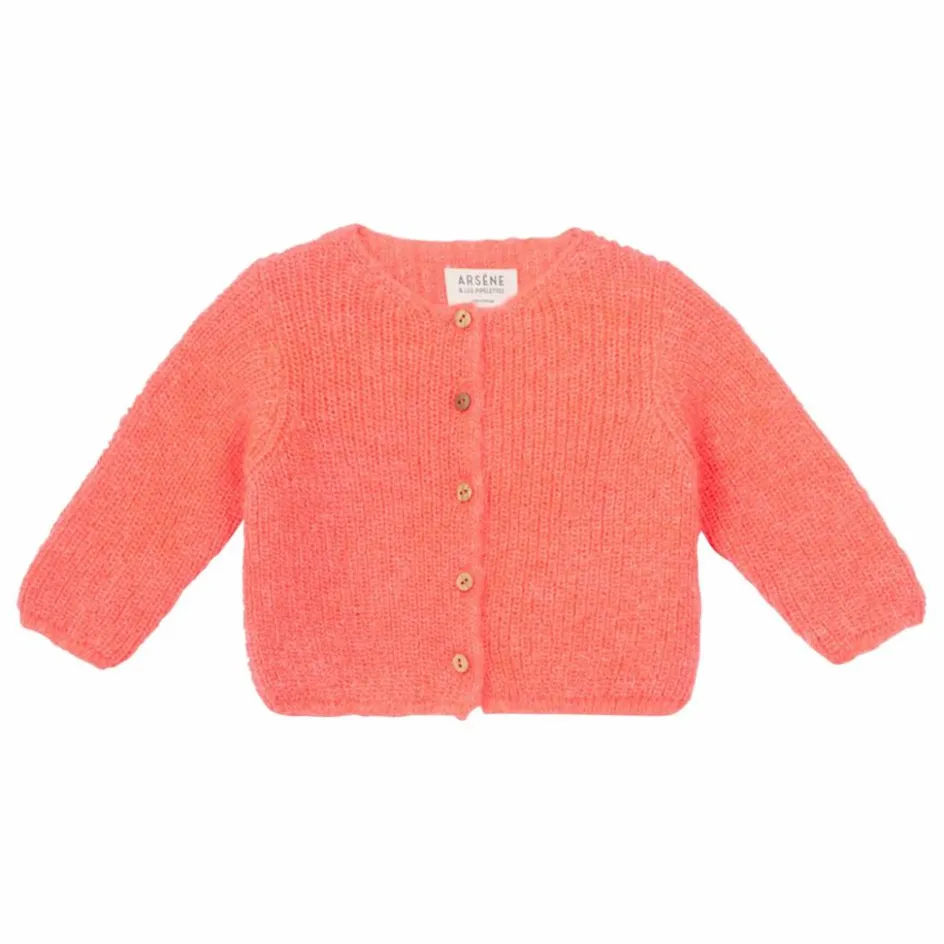 Outlet Arsène et Les Pipelettes Cardigan Guiseppa | Rose