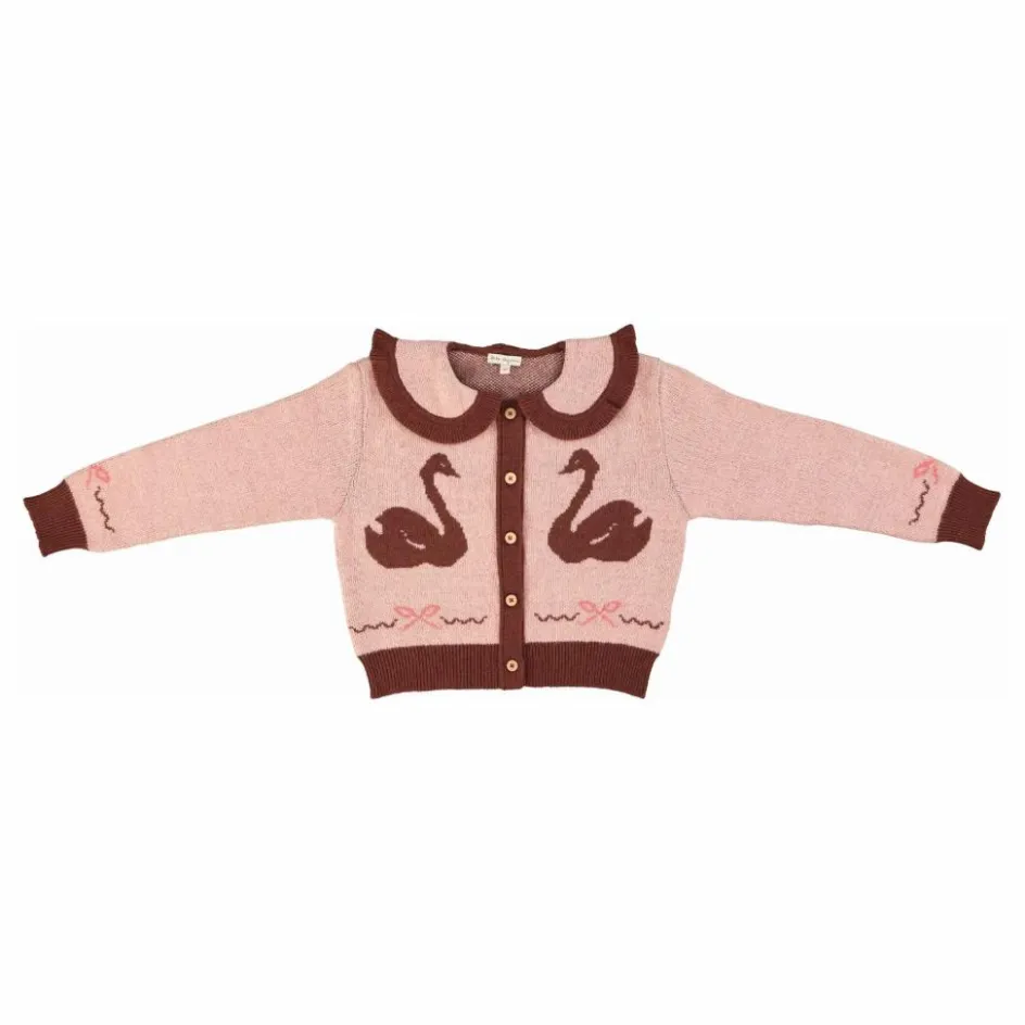 Online Bebe Organic Cardigan Harriet Laine | Rose