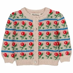 Hello Simone Cardigan Jeannette Fleuri Laine Alpaga et Mérinos || Pulls, Gilets