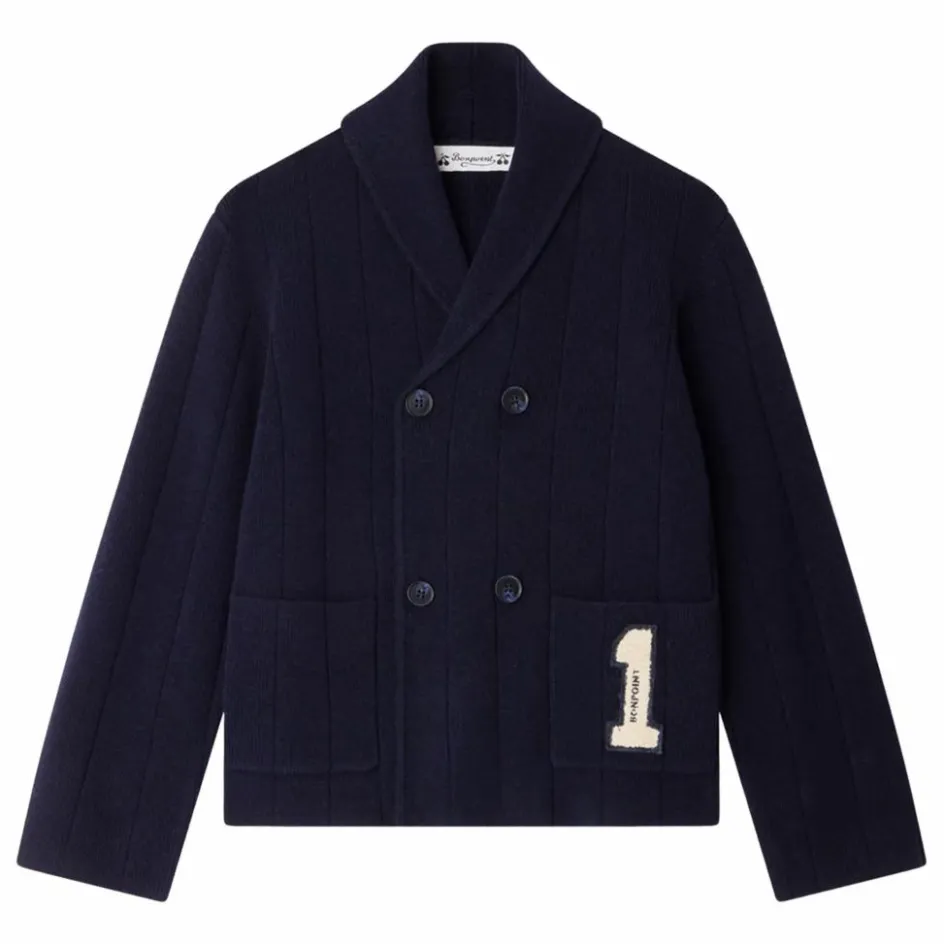 Hot Bonpoint Cardigan Josef Laine | Bleu marine