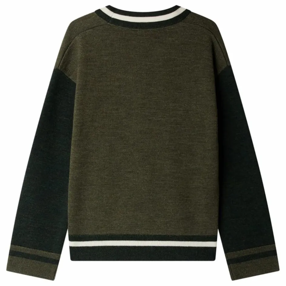 Clearance Bonpoint Cardigan Julian Laine | Vert kaki