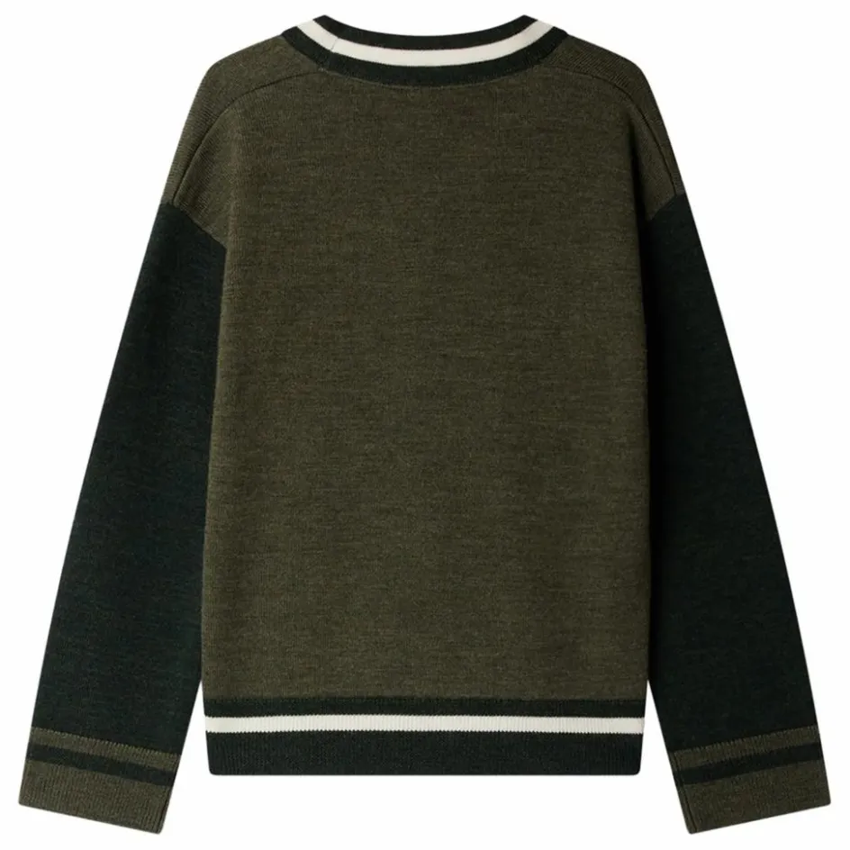 Clearance Bonpoint Cardigan Julian Laine | Vert kaki