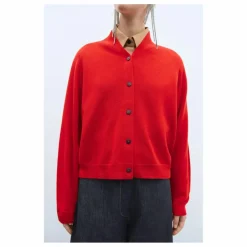 Online Cordera Cardigan Laine Mérinos Extra Fine | Rouge