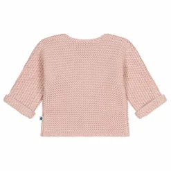 New Petit Bateau Cardigan Mafa Point Mousse | Rose poudré