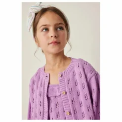 Discount Tocoto Vintage Cardigan Maille Fleurs | Lilas tLilas