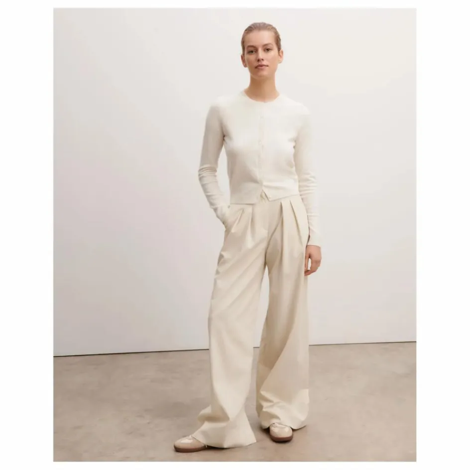 Outlet Bompard Cardigan Manches Boutonnées Cachemire | Crème
