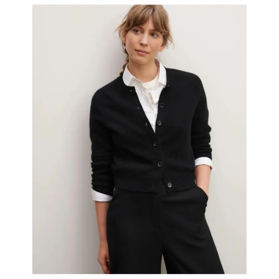 Sale Bompard Cardigan Manches Raglan Cachemire | Noir