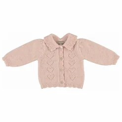Hot Bebe Organic Cardigan Monna Laine | Rose pâle