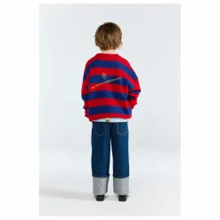 Clearance The Animals Observatory Cardigan Racoon Coton Bio | Rouge