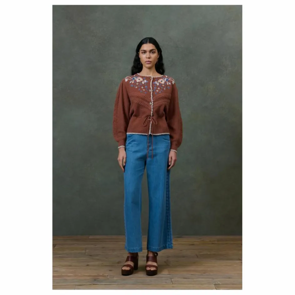 Outlet Cardigan Sandya Fibres Recyclées - Collection Femme | Femme Pulls, Gilets