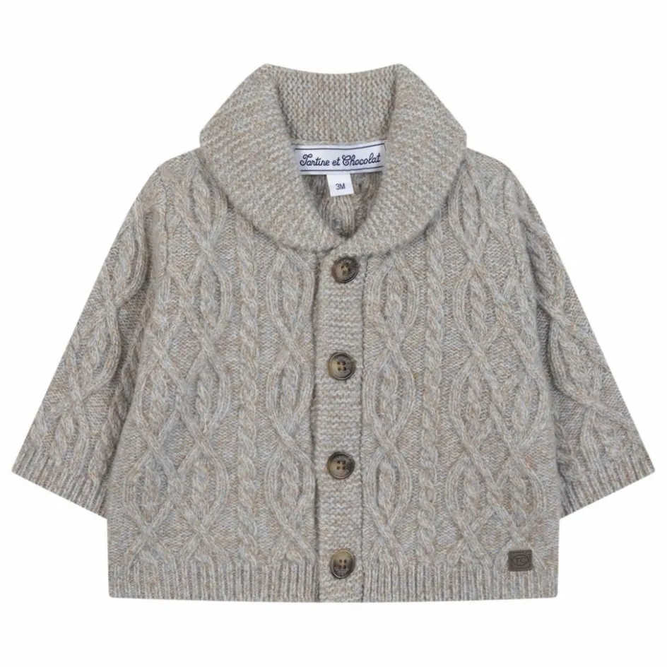 Hot Cardigan Torsades Laine | Enfant Pulls, Gilets|Pulls, Gilets