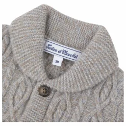 Hot Cardigan Torsades Laine | Enfant Pulls, Gilets|Pulls, Gilets