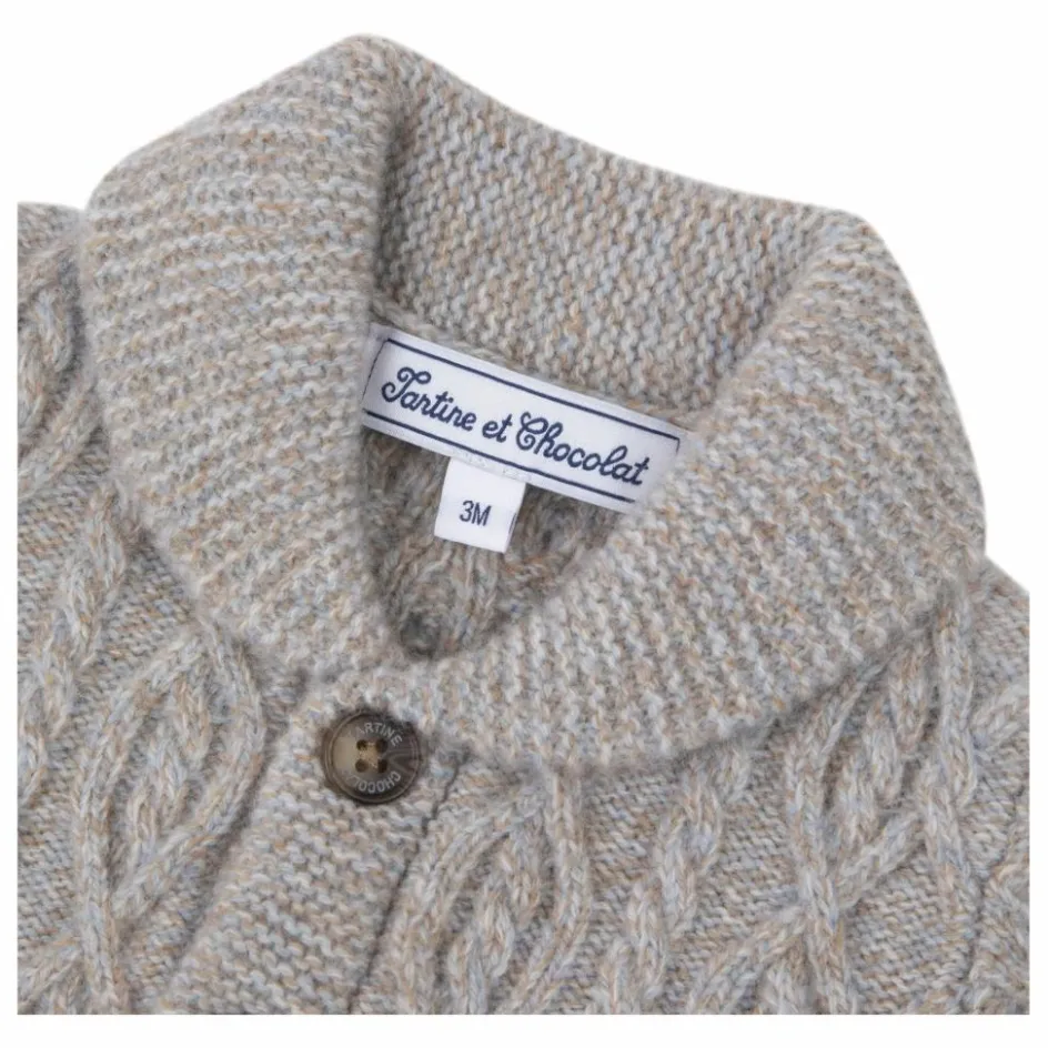 Hot Cardigan Torsades Laine | Enfant Pulls, Gilets|Pulls, Gilets