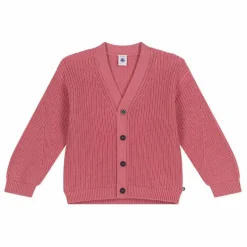 Outlet Petit Bateau Cardigan Uni | Rose