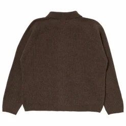 Sale Universal Works Cardigan Zippé | Marron