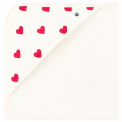 Petit Bateau Carré de Bain Madela Cœurs || Puériculture|Linge De Toilette