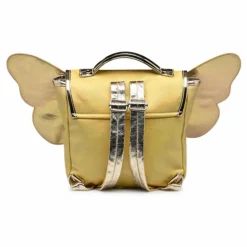 Outlet Caramel & Cie Cartable Papillon Irisé | Jaune