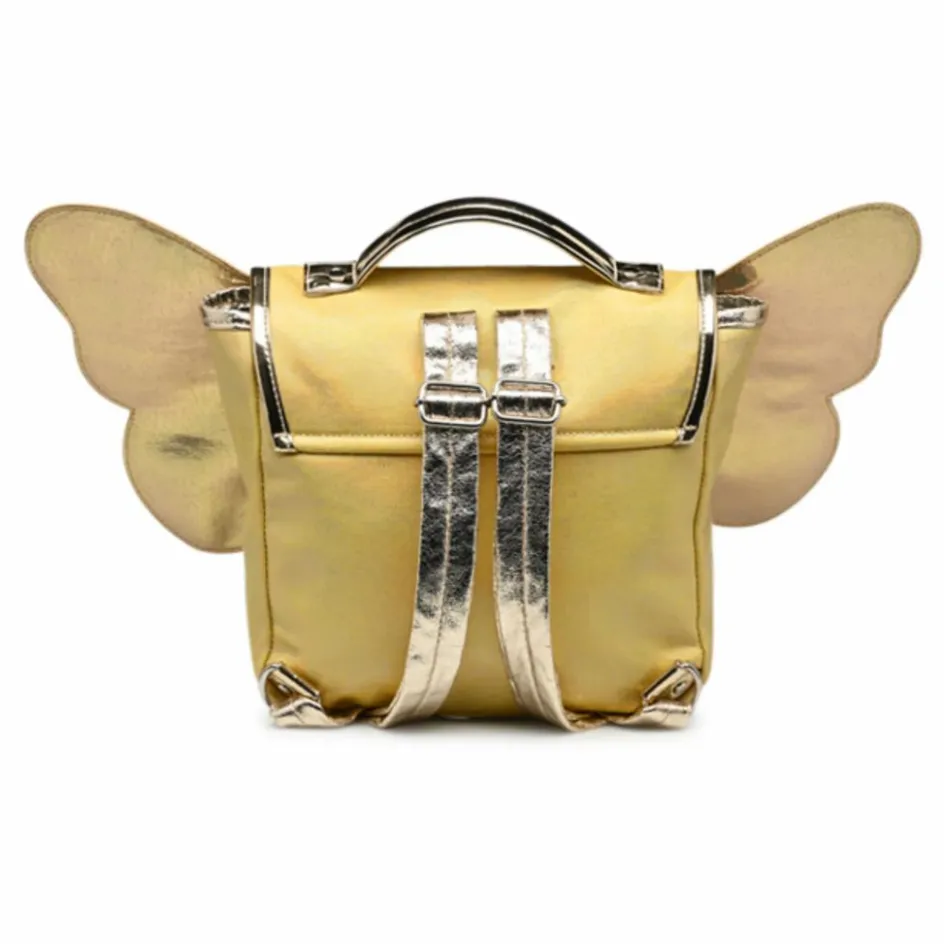 Outlet Caramel & Cie Cartable Papillon Irisé | Jaune