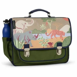 New Caramel & Cie Cartable Safari | Vert kaki