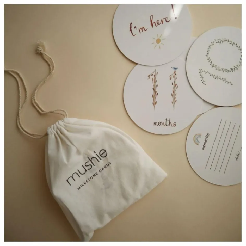 Clearance Mushie Cartes étapes Blanc