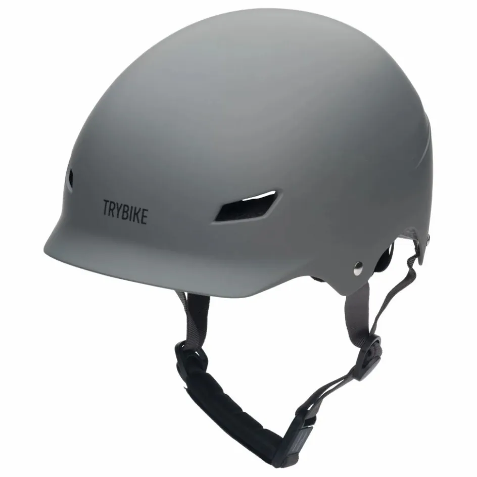 New Trybike Casque de vélo | Gris anthracite