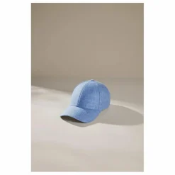 Hot Varsity Headwear Casquette Lin | Bleu azur