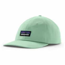 Outlet Patagonia Casquette P-6 Label Trad Cap Coton Bio | Vert céladon