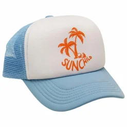 Hot Sunchild Casquette Trucker Plamtree | Bleu ciel