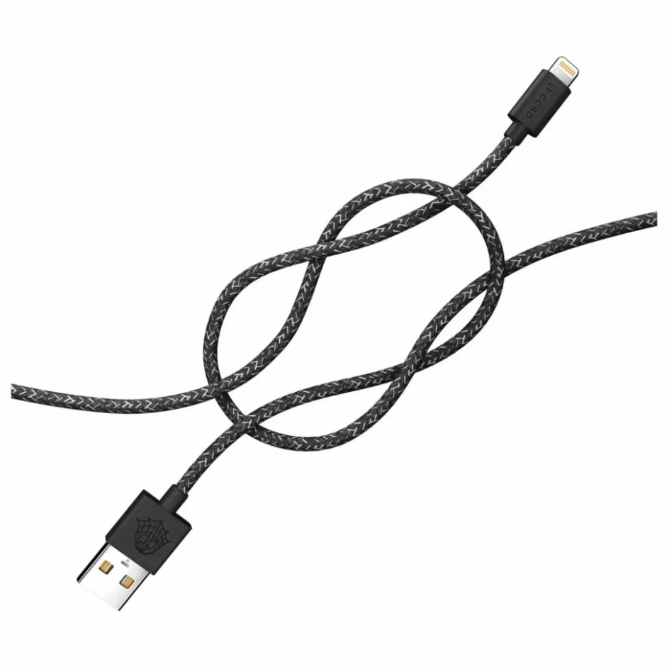 Outlet Le Cord Câble en filet de pêche recyclé - 2mètres | Noir