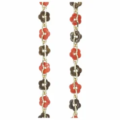 LaCoqueFrançaise High-Tech*Chaine Longue Cassy Fleurs 120 cm |