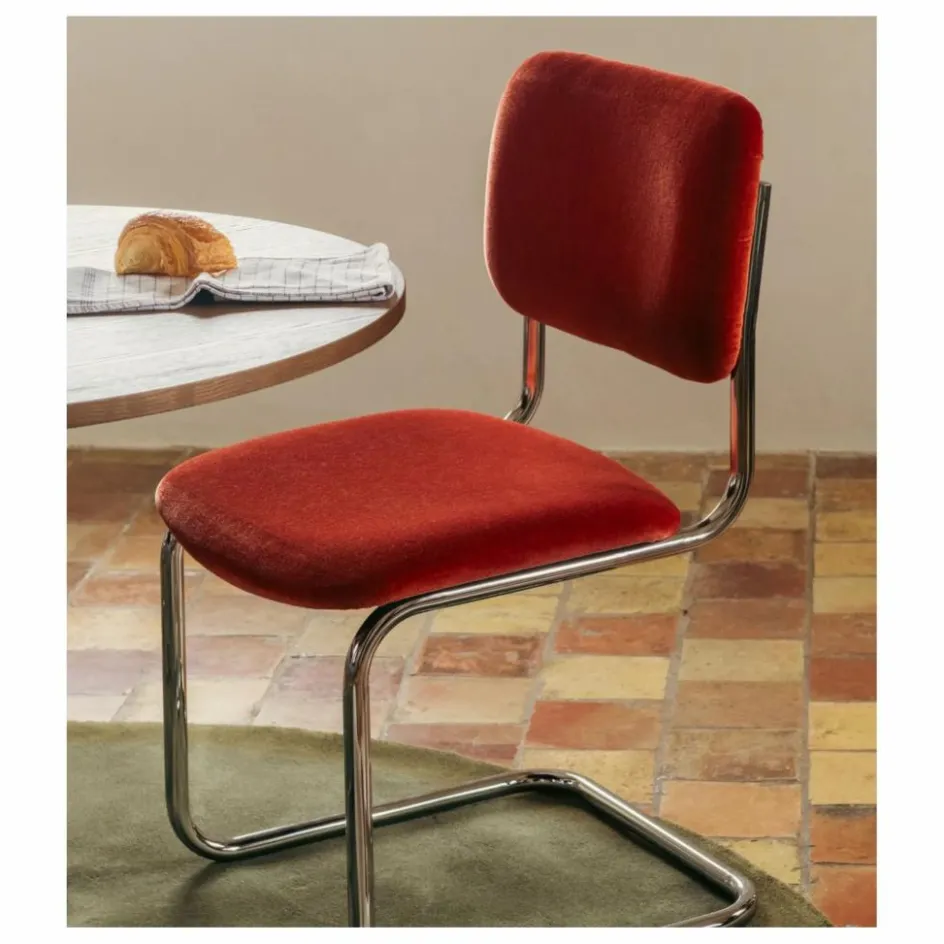 The Socialite Family Chaise Classica en velours de mohair || Chaises, Tabourets, Bancs