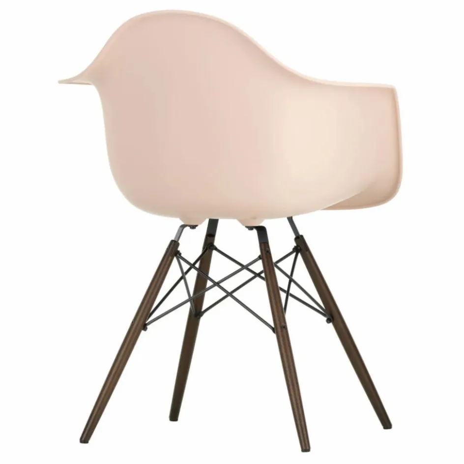 Online Vitra Chaise DAW - piétement érable - Charles & Ray Eames | Rose tendre