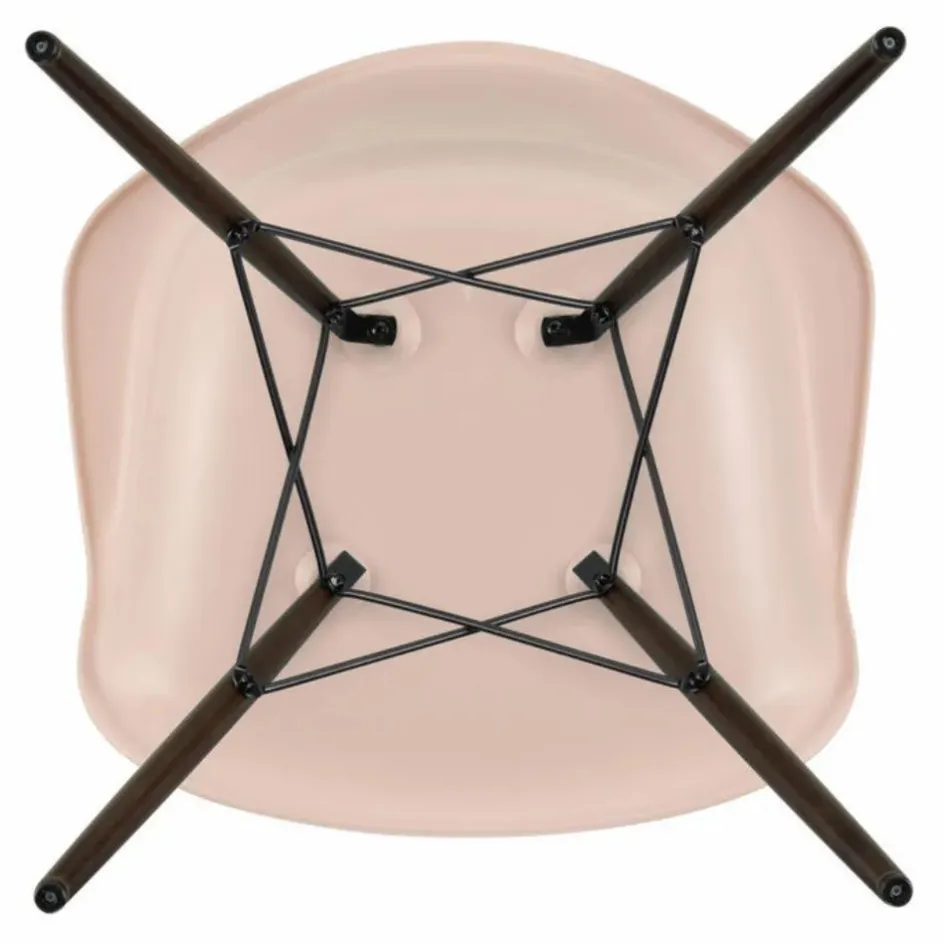 Online Vitra Chaise DAW - piétement érable - Charles & Ray Eames | Rose tendre