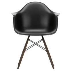 Online Vitra Chaise DAW - piétement érable - Charles & Ray Eames | Noir