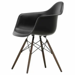 Online Vitra Chaise DAW - piétement érable - Charles & Ray Eames | Noir