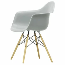 Discount Vitra Chaise DAW - piétement érable - Charles & Ray Eames | Gris clair