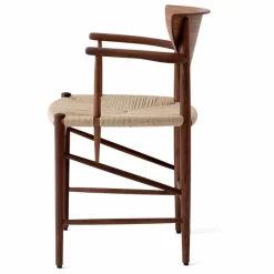 & Tradition Chaise Drawn HM4 en bois avec accoudoirs || Chaises, Tabourets, Bancs